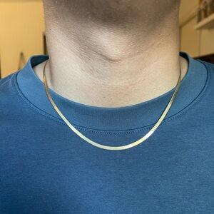 10k 3mm Herringbone Chain